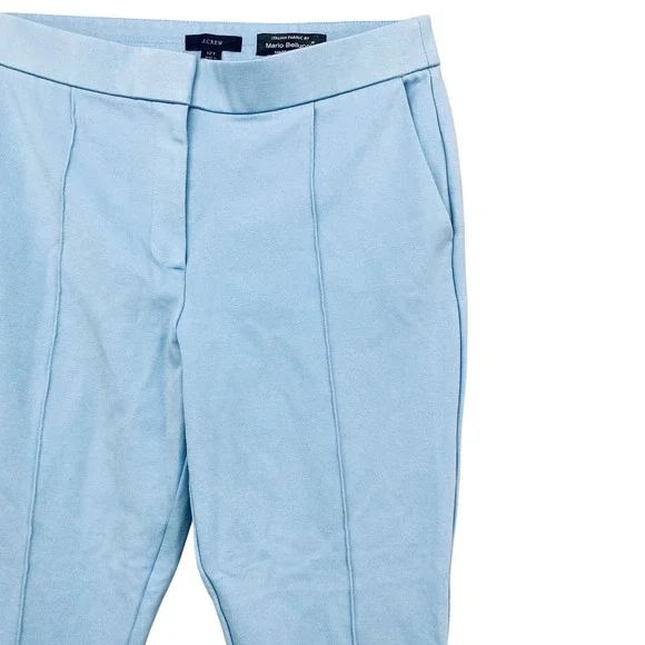 J.Crew‎ Mario Bellucci Italian Fabric Baby Blue Tall Ankle Pants 12T - Picture 3 of 7